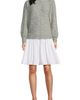 Lands' End Lands' End Fuzzy Lantern Sleeve Mock Neck Mini Twofer Dress - 1