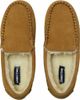 Lands' End Lands' End Fuzzy Lined Suede Moccasin Slippers - 1