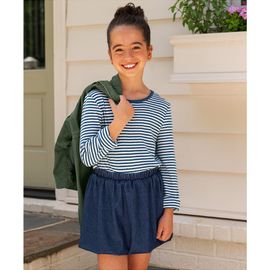 Lands' End Lands' End Girls Denim Bubble Skort