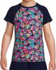 Lands' End Lands' End Girls Graphic Mock Neck UPF 50 Sun Protection Rash Guard - 1