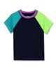 Lands' End Lands' End Girls Graphic Mock Neck UPF 50 Sun Protection Rash Guard - 4