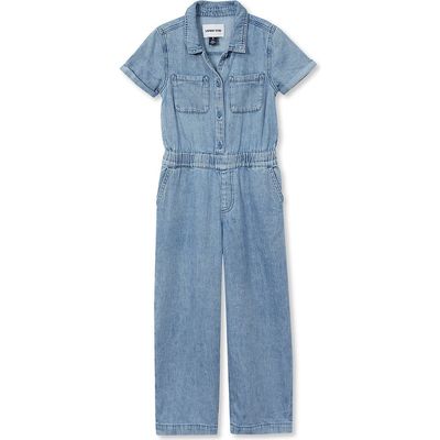 Lands' End Lands' End Girls Lightweight Denim Jumpsuit