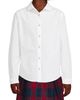 Lands' End Lands' End Girls Long Sleeve Peter Pan Collar Broadcloth Shirt - 1