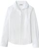 Lands' End Lands' End Girls Long Sleeve Peter Pan Collar Broadcloth Shirt - 3