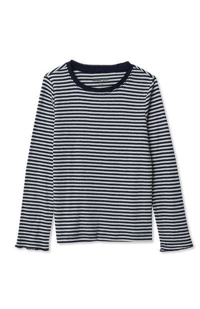Lands' End Lands' End Girls Long Sleeve Pointelle Knit Shirt
