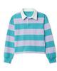 Lands' End Lands' End Girls Long Sleeve Stripe Rugby Shirt - 1