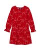 Lands' End Lands' End Girls Long Sleeve Tiered Knit Dress - 1