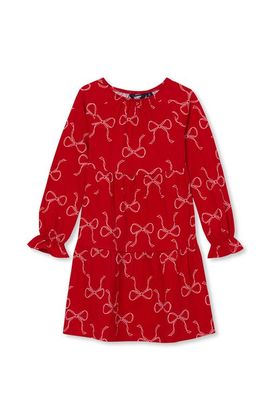 Lands' End Lands' End Girls Long Sleeve Tiered Knit Dress