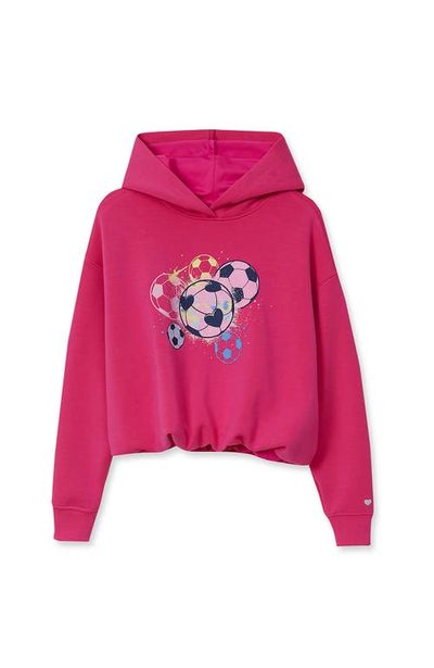 Lands' End Lands' End Girls Plus Long Sleeve Bubble Active Hoodie