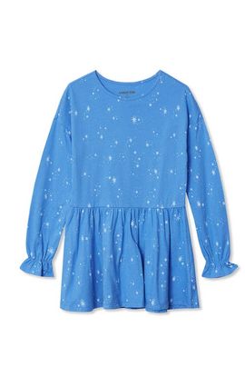 Lands' End Lands' End Girls Plus Long Sleeve Ruffle Tunic Top