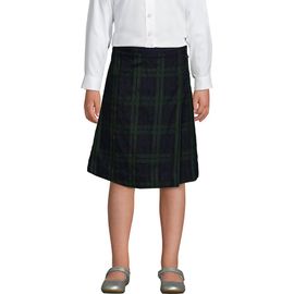 Lands' End Lands' End Girls Plus Plaid A-line Skirt Below The Knee