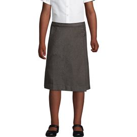 Lands' End Lands' End Girls Plus Solid A-line Skirt Below the Knee