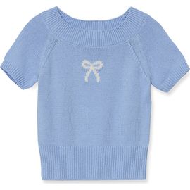 Lands' End Lands' End Girls Short Sleeve Fitted Sweater