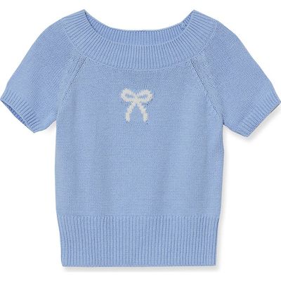 Lands' End Lands' End Girls Short Sleeve Fitted Sweater