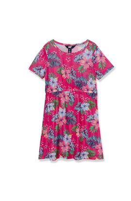 Lands' End Lands' End Girls Short Sleeve Mesh Cover Up