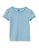 Lands' End Lands' End Girls Short Sleeve Pointelle Knit Tee - 1