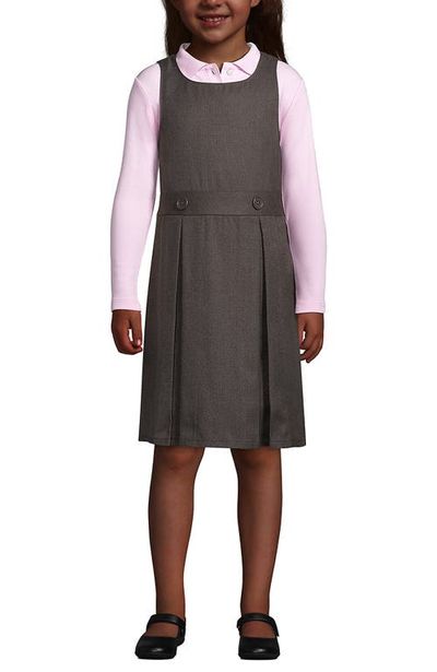 Lands' End Lands' End Girls Uniform Solid Jumper