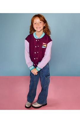 Lands' End Lands' End Girls Varsity Bomber Jacket