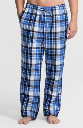 Lands' End Lands' End High Pile Fleece Lined Flannel Pajama Pants