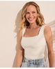 Lands' End Lands' End High Retention Square Neck Tank Sweater - 4