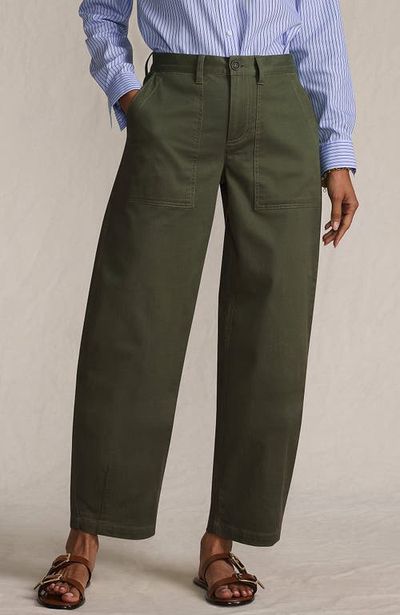 Lands' End Lands' End High Rise Barrel Leg Chino Pants
