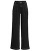 Lands' End Lands' End High Rise Soft Denim Pleated Wide Leg Trousers - 5
