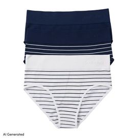 Lands' End Lands' End Hipster Cotton Comfort Seamless Basics 3 Pack Panties