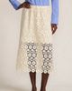 Lands' End Lands' End Lace Overlay Midi Skirt - 1