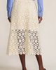Lands' End Lands' End Lace Overlay Midi Skirt - 2