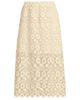 Lands' End Lands' End Lace Overlay Midi Skirt - 5