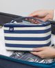 Lands' End Lands' End Large Makeup Bag Train Case with 2 100 ML Plastic Travel Bottles, Soft-Sided Cosmetic Travel Bag - 2