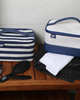 Lands' End Lands' End Large Makeup Bag Train Case with 2 100 ML Plastic Travel Bottles, Soft-Sided Cosmetic Travel Bag - 3