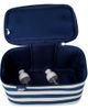 Lands' End Lands' End Large Makeup Bag Train Case with 2 100 ML Plastic Travel Bottles, Soft-Sided Cosmetic Travel Bag - 5