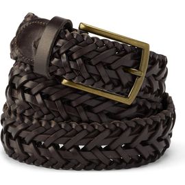 Lands' End Lands' End Leather Braid Belt