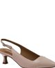 Lands' End Lands' End Leather Slingback Cap Toe Kitten Heels - 1