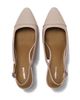 Lands' End Lands' End Leather Slingback Cap Toe Kitten Heels - 2
