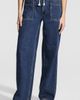 Lands' End Lands' End Lightweight Denim High Rise Relaxed Straight Pull On Pocket Jeans - 1