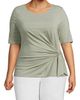 Lands' End Lands' End Lightweight Jersey Tie Front Top - 1
