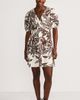Lands' End Lands' End Linen Above the Knee Puff Sleeve Dress - 1