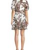 Lands' End Lands' End Linen Above the Knee Puff Sleeve Dress - 4
