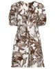 Lands' End Lands' End Linen Above the Knee Puff Sleeve Dress - 5