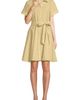 Lands' End Lands' End Linen Blend Button Front Dress with Godets - 1