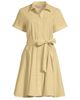 Lands' End Lands' End Linen Blend Button Front Dress with Godets - 3