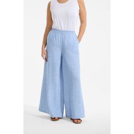Lands' End Lands' End Linen High Rise Palazzo Pants