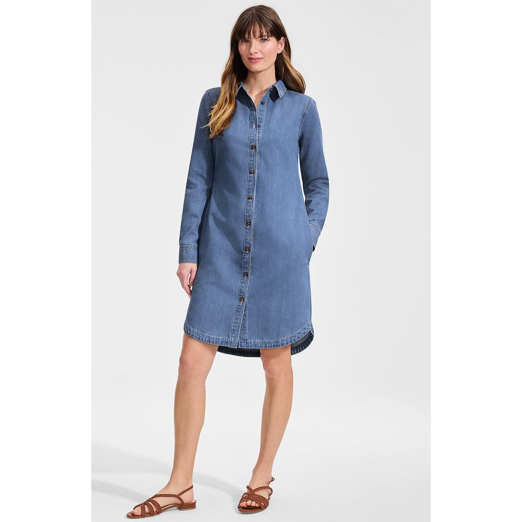 lands end denim shirt dress Lands' Long sleeve Size:SML maternity office wear The Vogue Guide To its the kind of