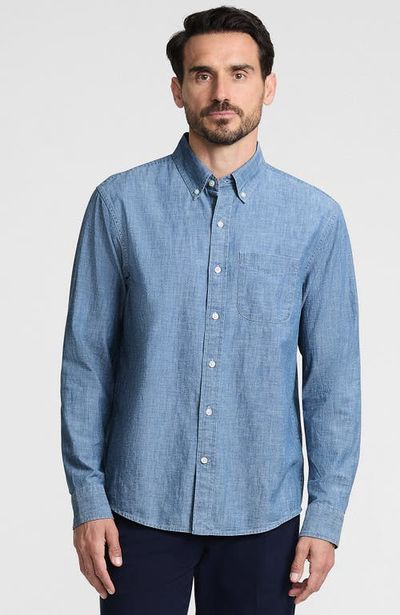 Lands' End Lands' End Long Sleeve Chambray Shirt