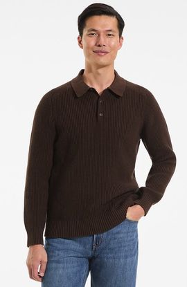 Lands' End Lands' End Long Sleeve Drifter Polo Sweater