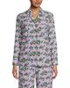 Lands' End Lands' End Long Sleeve Print Flannel Pajama Top - 1