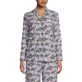 Lands' End Lands' End Long Sleeve Print Flannel Pajama Top