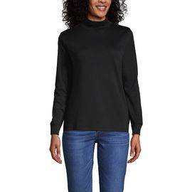 Lands' End Lands' End Long Sleeve Supima Mock Turtleneck